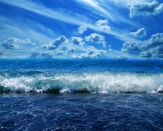 Фотообои Небо и морская волна
