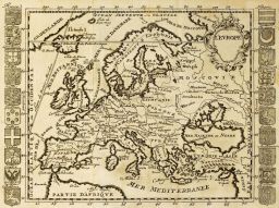 Фреска Старая карта Европы